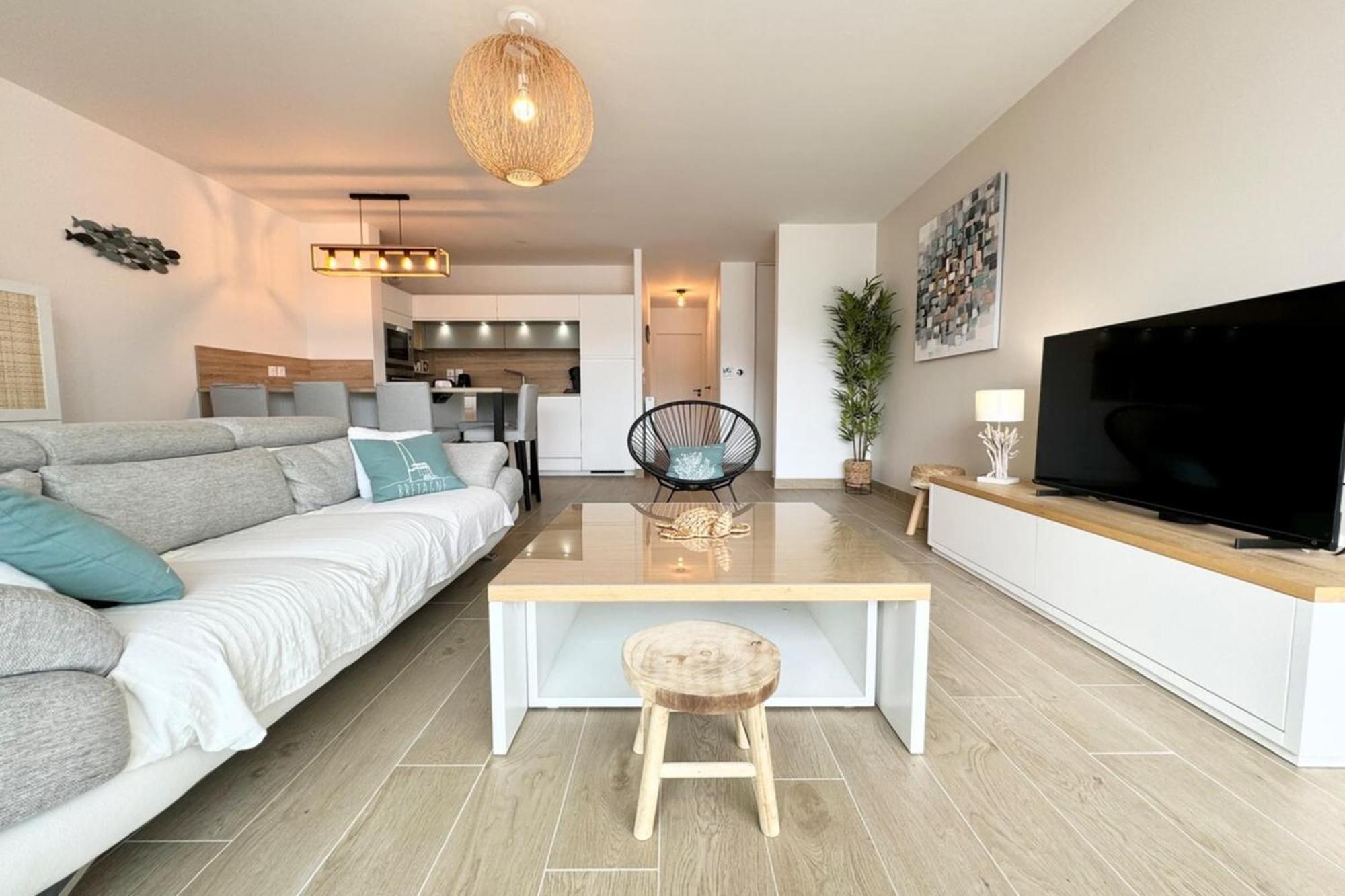 T3 De Standing Plein Bourg - 100M Des Plages Saint-Pierre-Quiberon Exterior foto